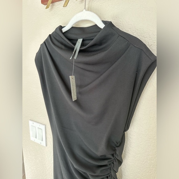 NWT, the Maya Ruched Cowl-neck dress - black, Small petite, Anthropologie - Picture 11 of 14